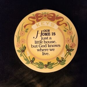 Key Rack Wall Hanging Solid Wood Farmhouse Casual Inspirational